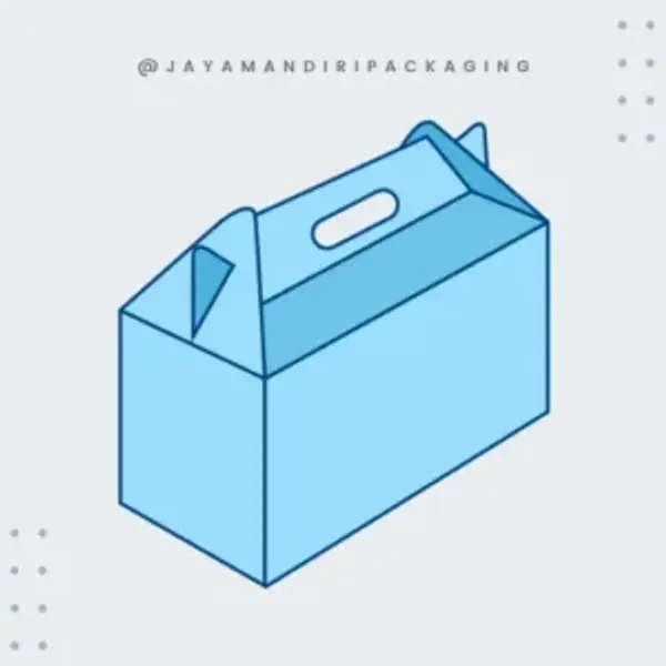 Diagram Gable box. Ilustrasi konstruksi karton box JMP.