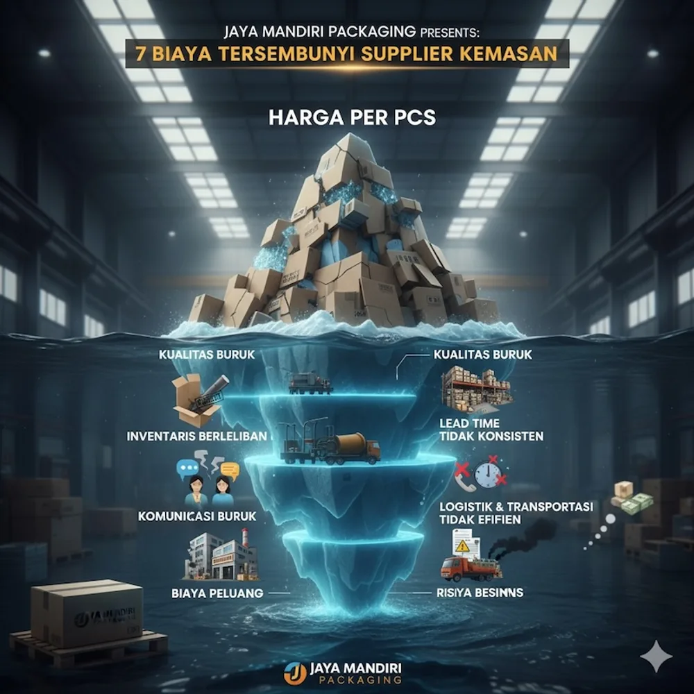 Ilustrasi tujuh biaya tersembunyi supplier kemasan.